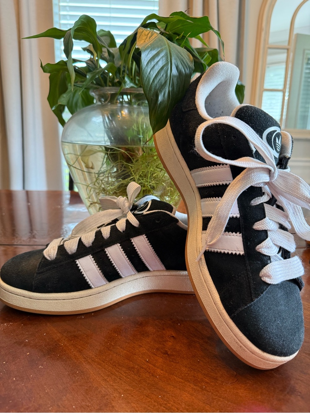 Adidas Campus Black White Suede Sneakers Men’s Size 12